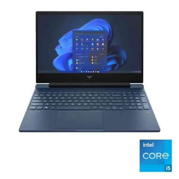 HP - Victus كمبيوتر محمول للألعاب مقاس 15.6 بوصة - Intel Core i5-12450H - ذاكرة 8 جيجا بايت - NVIDIA GeForce GTX 1650 - SSD 512 جيجا بايت - أزرق ميكا - موديل 15-fa0031dx